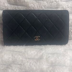 Chanel Yen Quilted Lambskin Flap Wallet